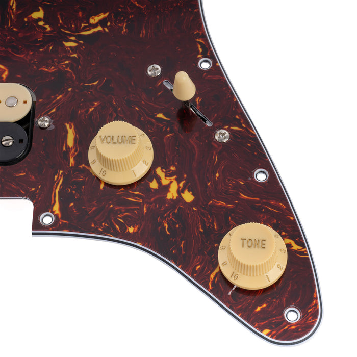 Musiclily Basic ST-HH Pre-wired Loaded Pickguard with Ceramic Pickups for Strat Style Electric Guitar