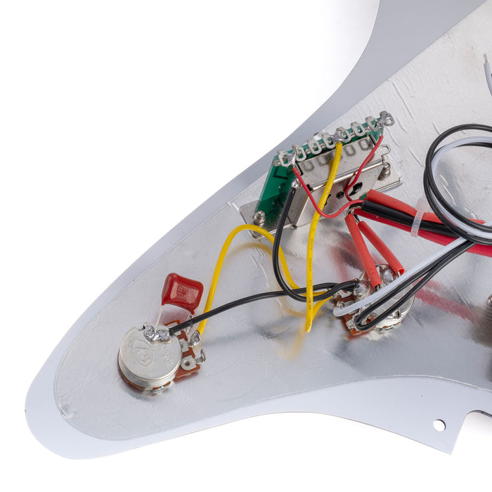 Musiclily Basic ST-HH Pre-wired Loaded Pickguard with Ceramic Pickups for Strat Style Electric Guitar