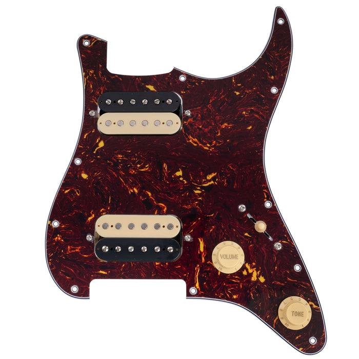 Musiclily Basic ST-HH Pre-wired Loaded Pickguard with Ceramic Pickups for Strat Style Electric Guitar