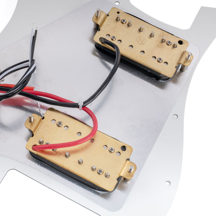 Musiclily Basic ST-HH Pre-wired Loaded Pickguard with Ceramic Pickups for Strat Style Electric Guitar