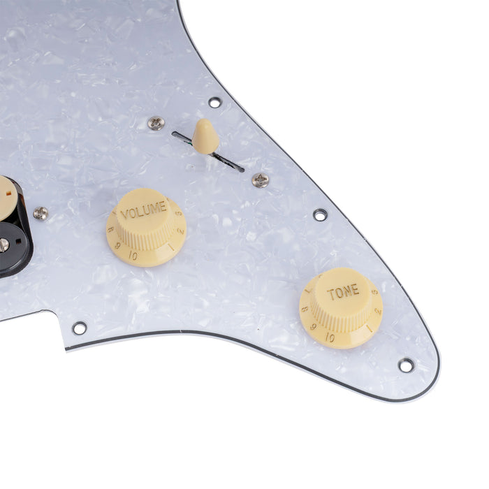 Musiclily Basic ST-HH Pre-wired Loaded Pickguard with Ceramic Pickups for Strat Style Electric Guitar