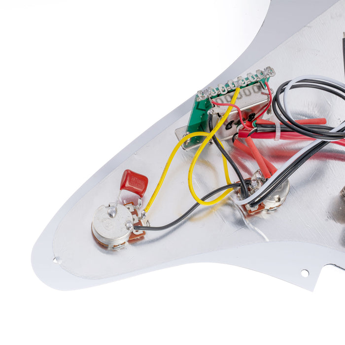 Musiclily Basic ST-HH Pre-wired Loaded Pickguard with Ceramic Pickups for Strat Style Electric Guitar