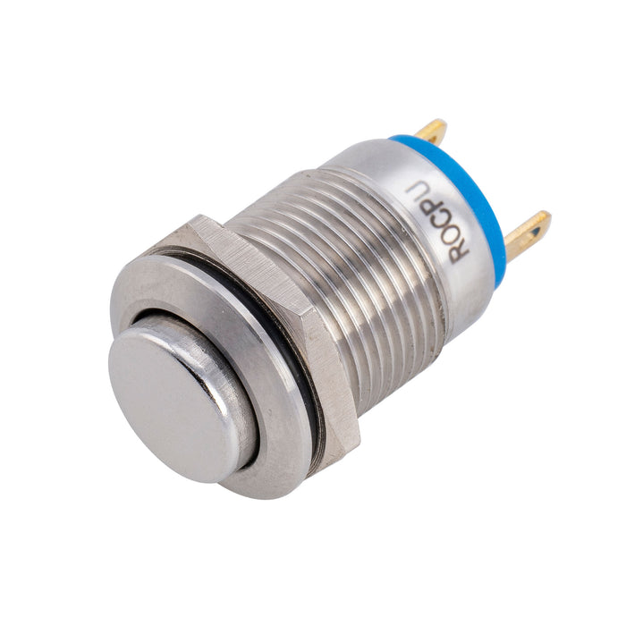 Musiclily Pro Stainless Steel 12mm 1/2 inch Momentary Push Button Kill Switch for Electric Guitar Bass