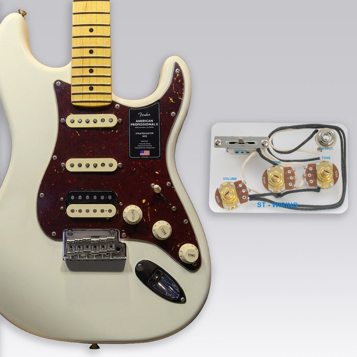 Musiclily Pro-SE Cablaggio pre-cablato di aggiornamento per chitarra elettrica stile ST con selettore a 5 vie e potenziometri 3A