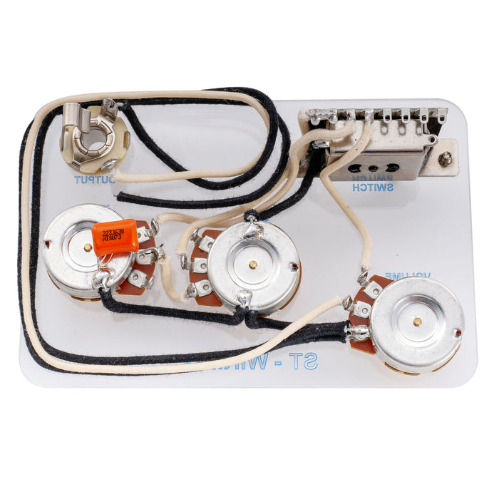 Musiclily Pro-SE Cablaggio pre-cablato di aggiornamento per chitarra elettrica stile ST con selettore a 5 vie e potenziometri 3A