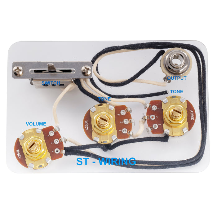 Musiclily Pro-SE Cablaggio pre-cablato di aggiornamento per chitarra elettrica stile ST con selettore a 5 vie e potenziometri 3A