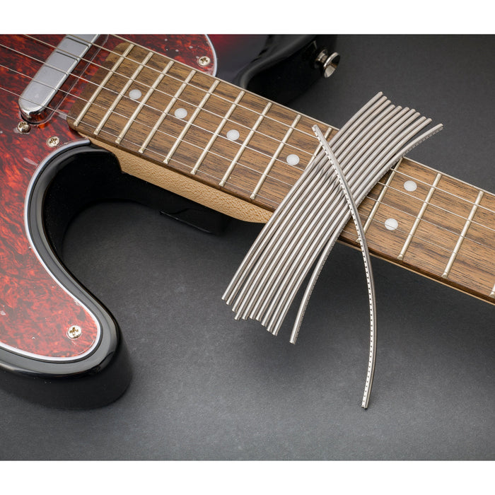 Application of sintoms eqhss268140 equal high fret stainless steel 2 7mm jumbo fret wire set for lp sg style electric guitar mx5014