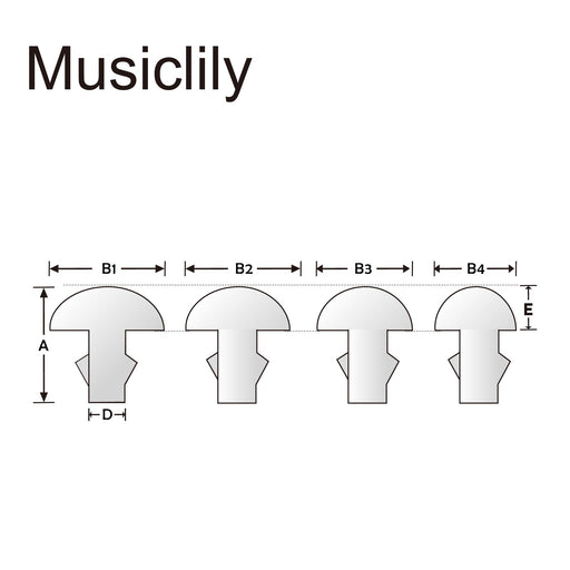 Dimensions of sintoms eqhss268140 equal high fret stainless steel 2 7mm jumbo fret wire set for lp sg style electric guitar mx5014