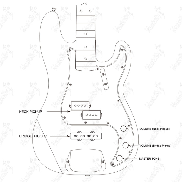 Standard PJB American Style With Revival Pickup Wiring Diagram
