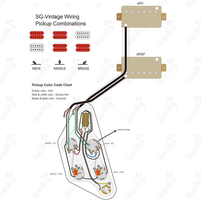 Standard SG-HH Vintage With Artec Pickup Wiring Diagram