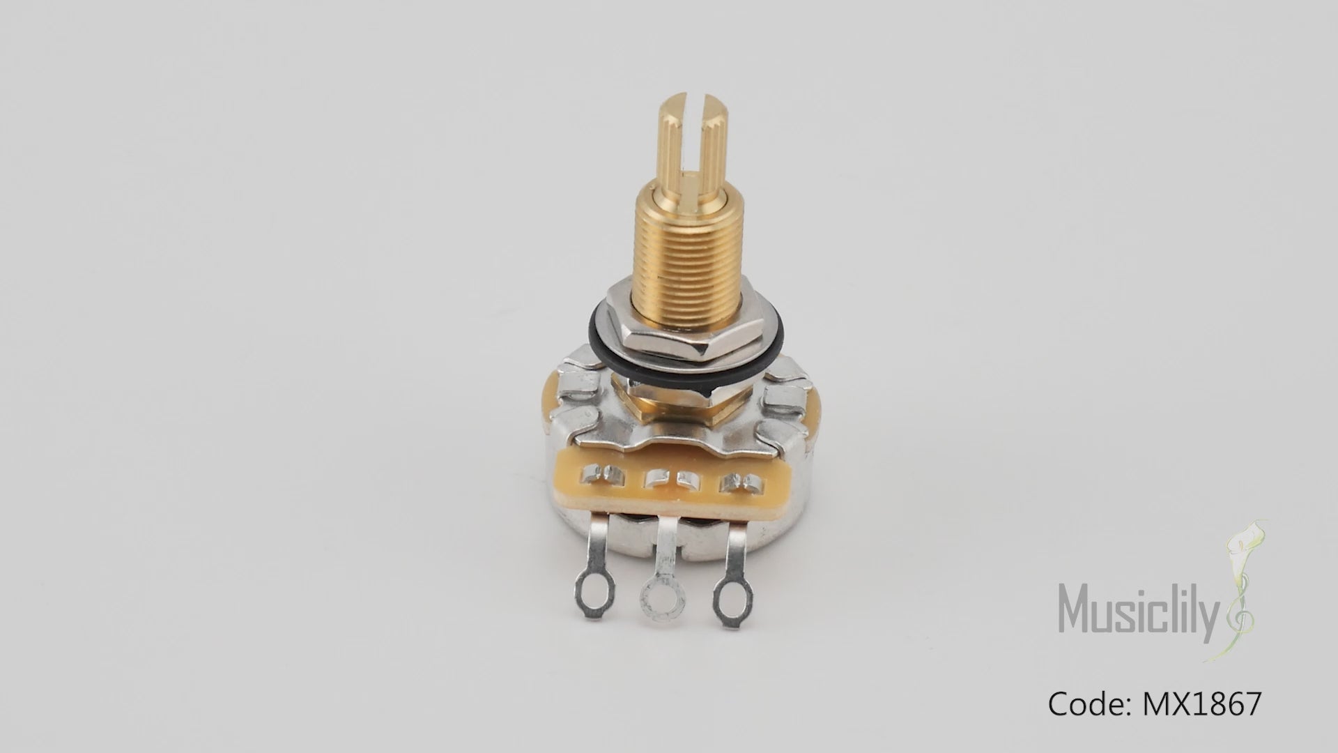CTS 450G A500K Pot Brass Long Split Shaft 3/4 Inch 10% Audio Taper Potentiometer for Electric Guitar Bass
