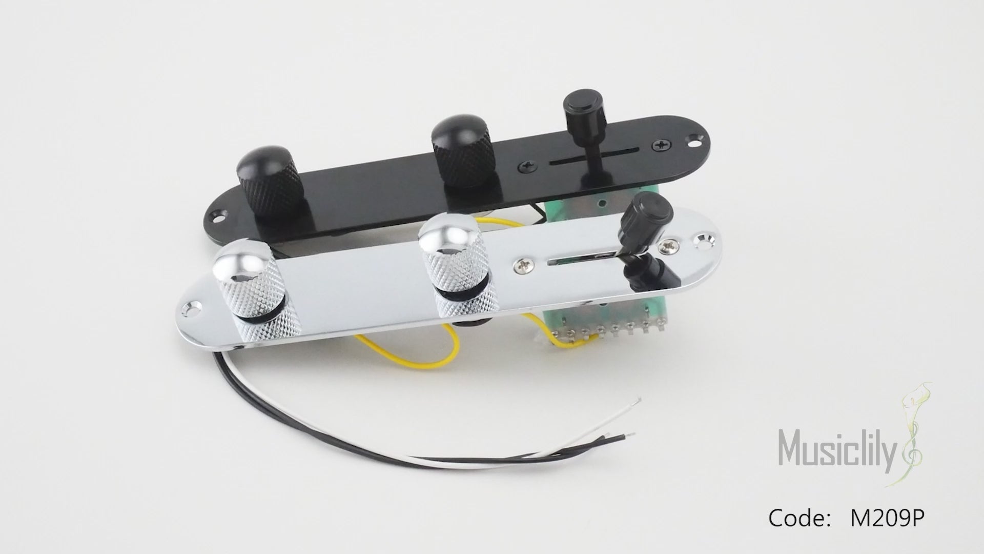 Musiclily Basic 32mm Width Prewired Loaded TL Control Plate for Tele Style Guitar