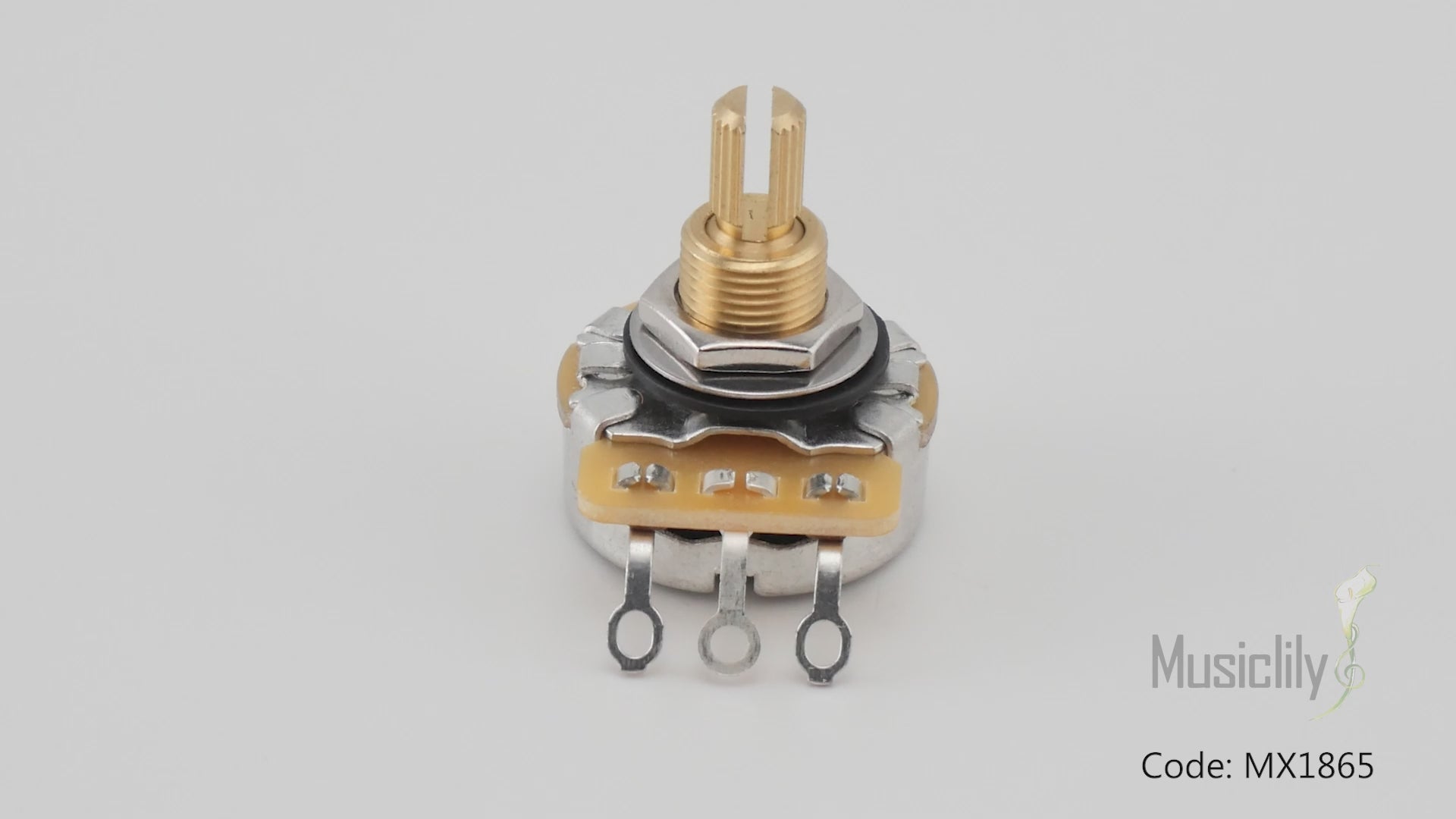 CTS 450G A500K Pot Brass Standard Split Shaft 3/8 Inch 10% Audio Taper Potentiometer for Electric Guitar Bass
