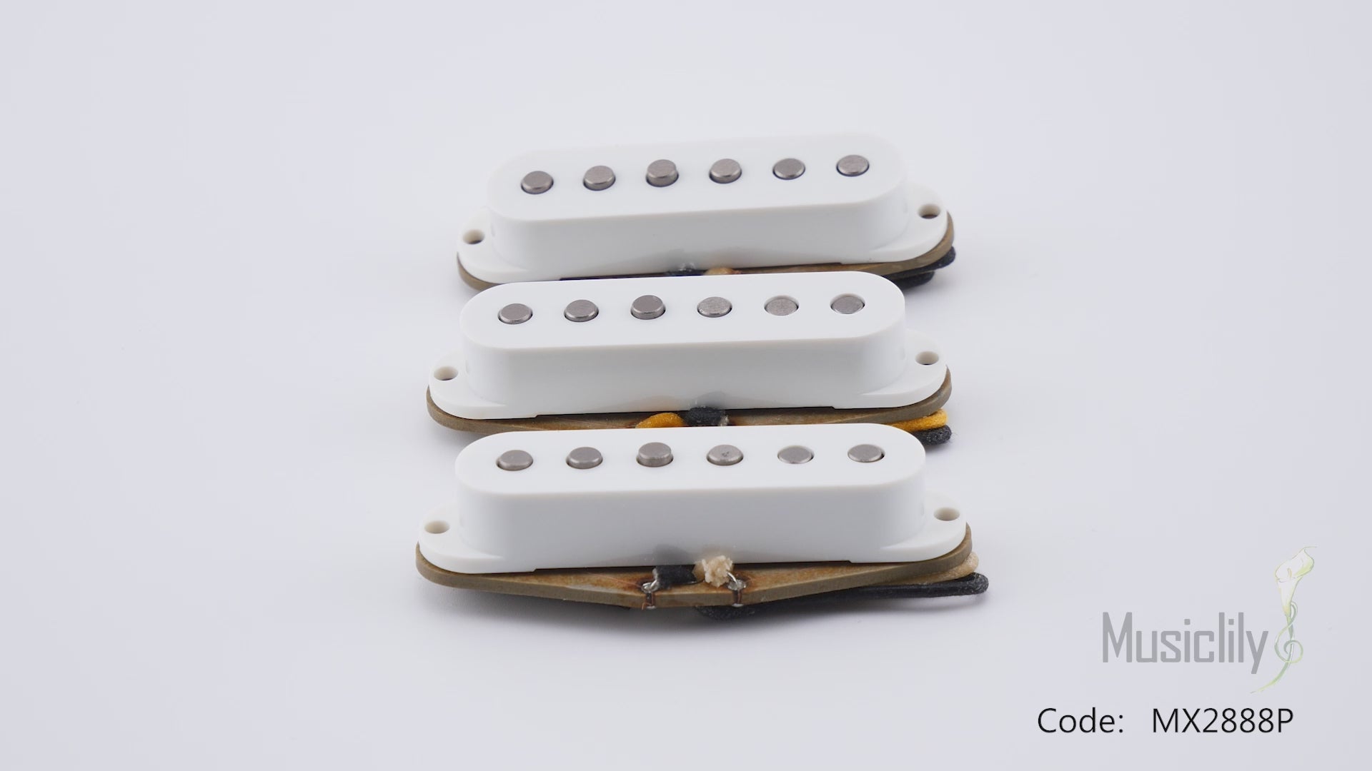 Ensemble de micros Revival Pickups RPS7 John Mayer style vintage Alnico 5/Alnico 3 simple bobinage pour guitare électrique Strat, blanc