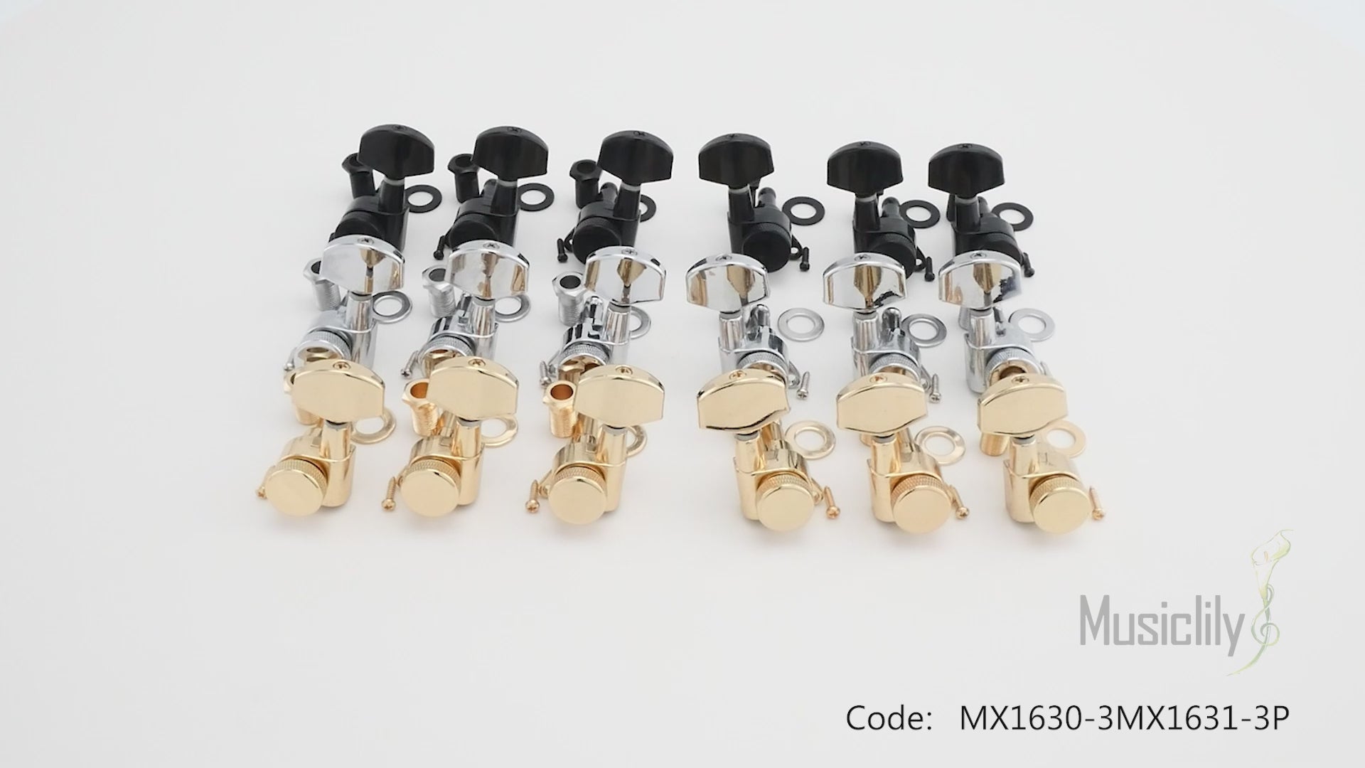 Musiclily Pro R15J-14 3R3L 15:1 соотношение полностью закрытые блокирующие механические головки, тюнеры, ключи с большой шестигранной кнопкой и винтом под 45° для акустической и электрогитары