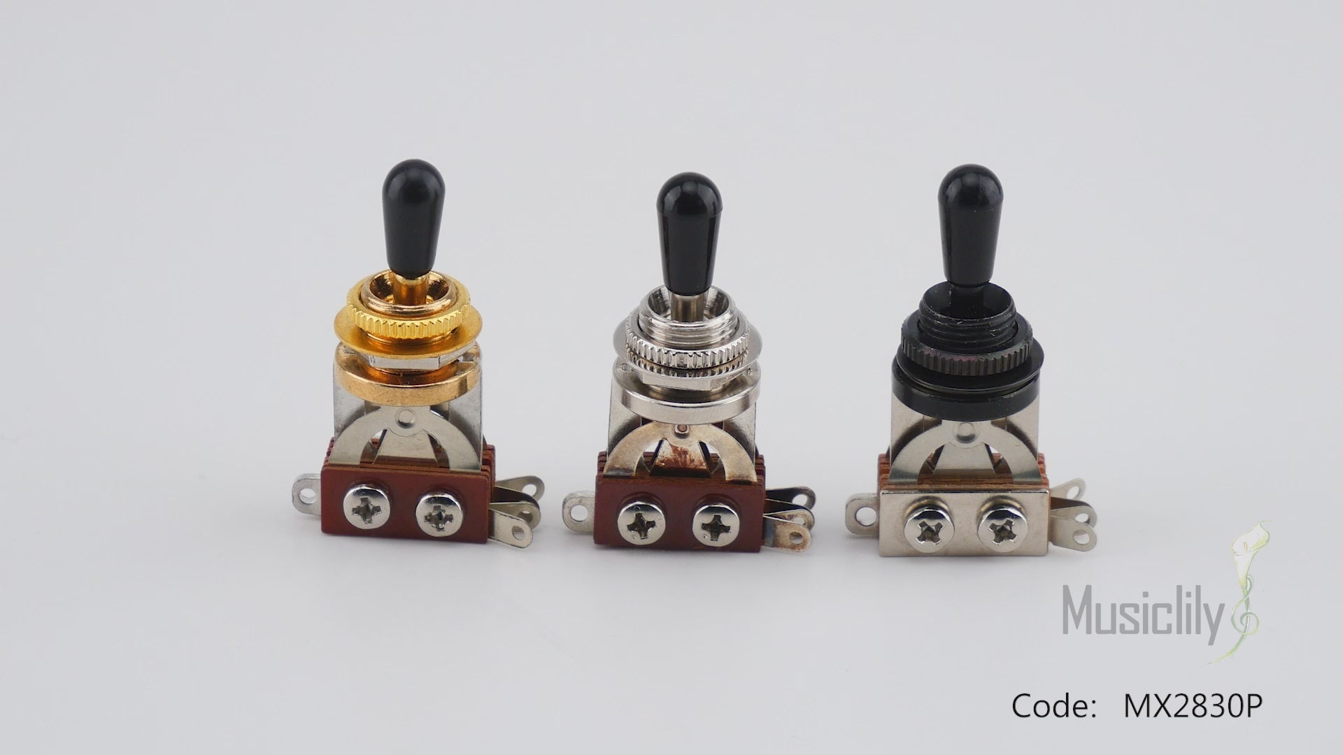 Musiclily Pro Selettore pickup a 3 vie stile scatola Interruttore a levetta per charra elettrica  18