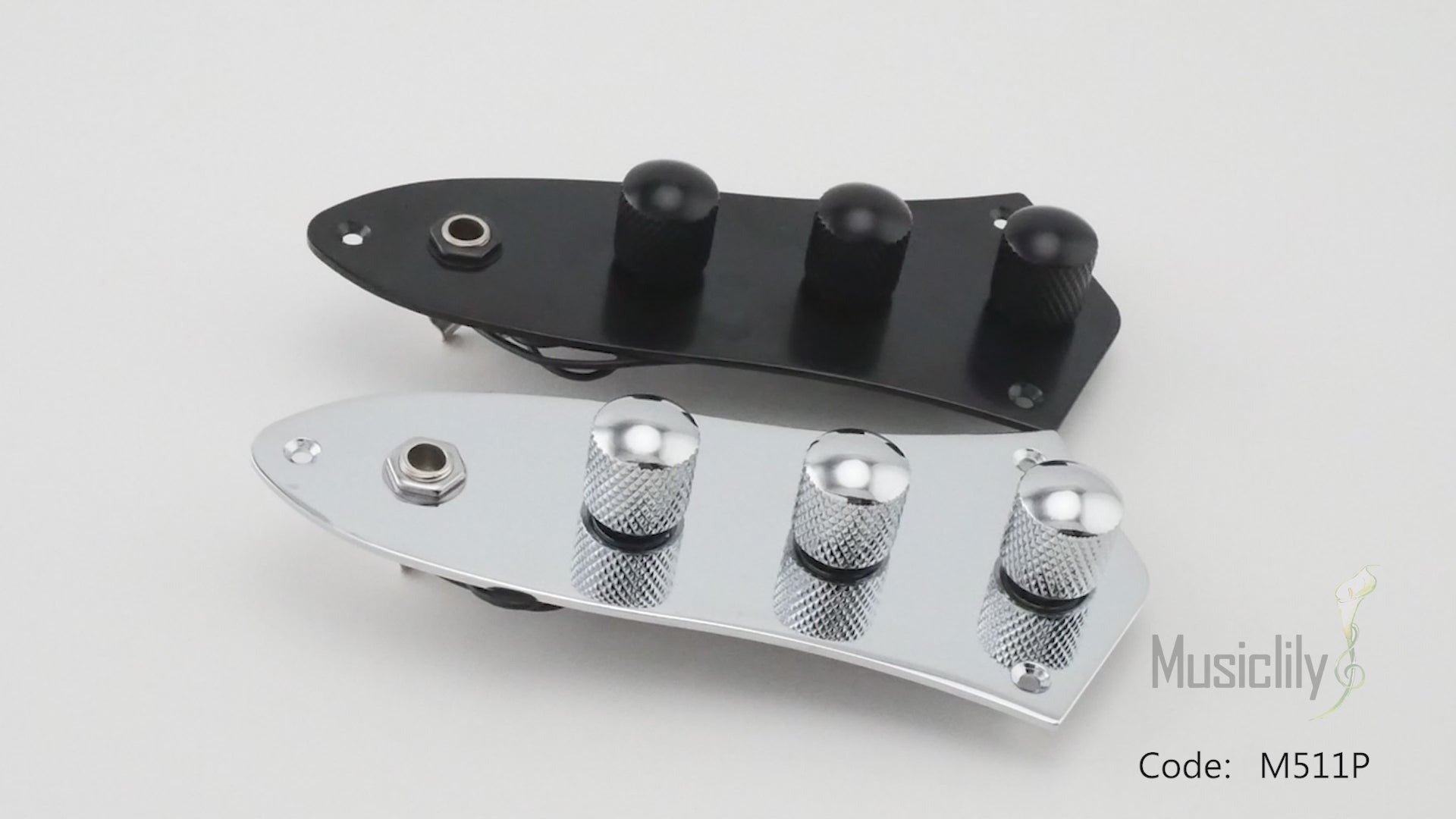 Piastra Di Controllo Bassi Jazz J In Alluminio KAISH – Fori Da 3/8 (9,5 Mm) – Ricambio Perfetto