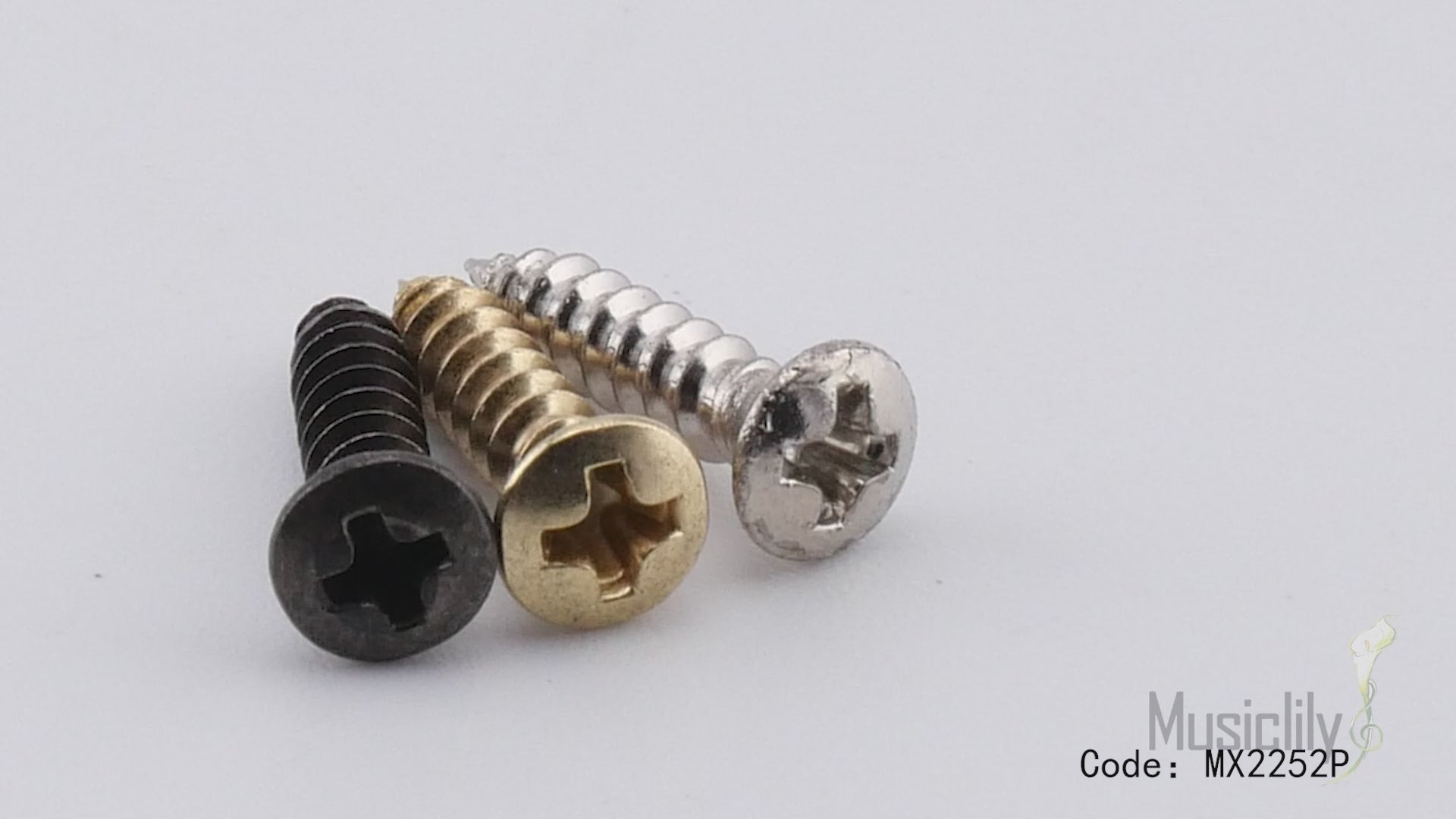 Tornillos de montaje avellanados Musiclily Ultra UNC#4-40 de 1/2 pulgada para golpeador de acero inoxidable para guitarra eléctrica o bajo estilo Fender de EE. UU.