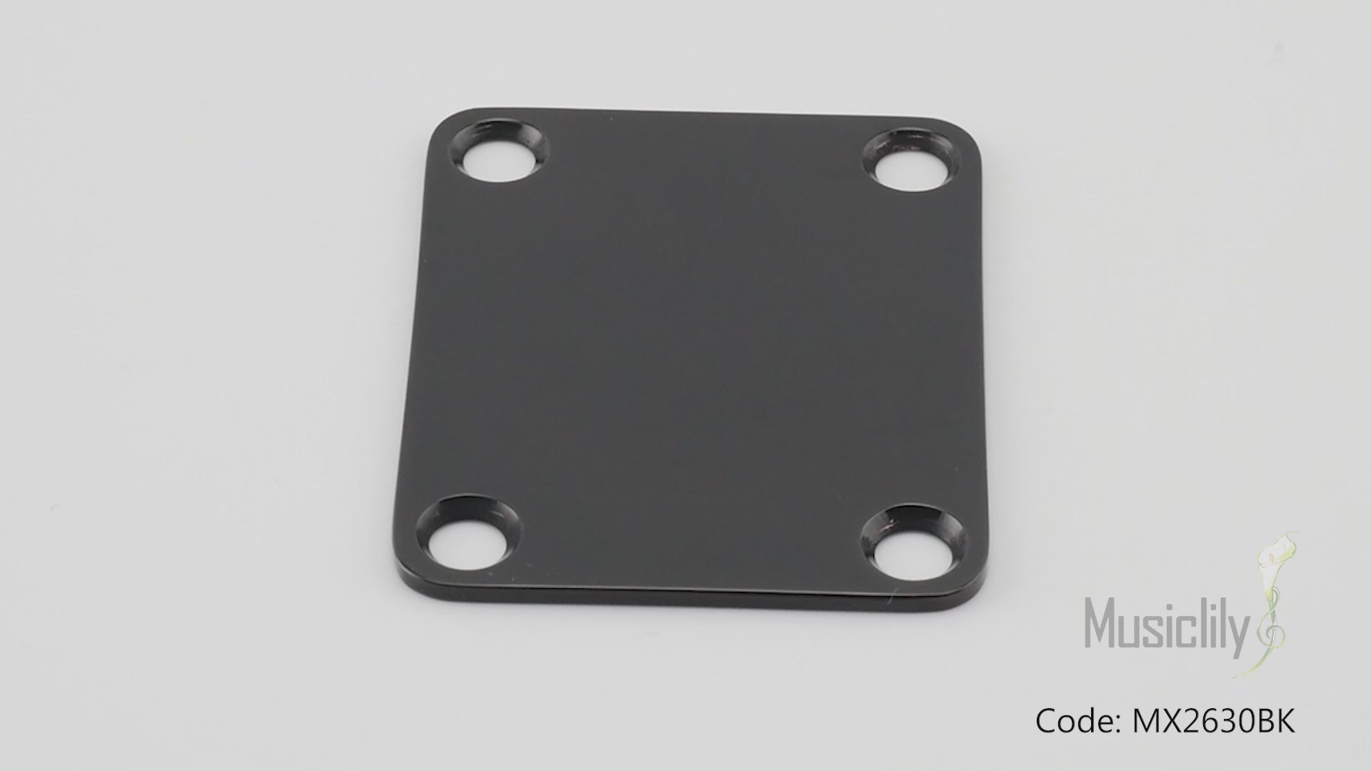 Musiclily Pro Heavy Duty Steel Rectangle Neck Plate 4-hole Neck Joint Board for Guitar Bass