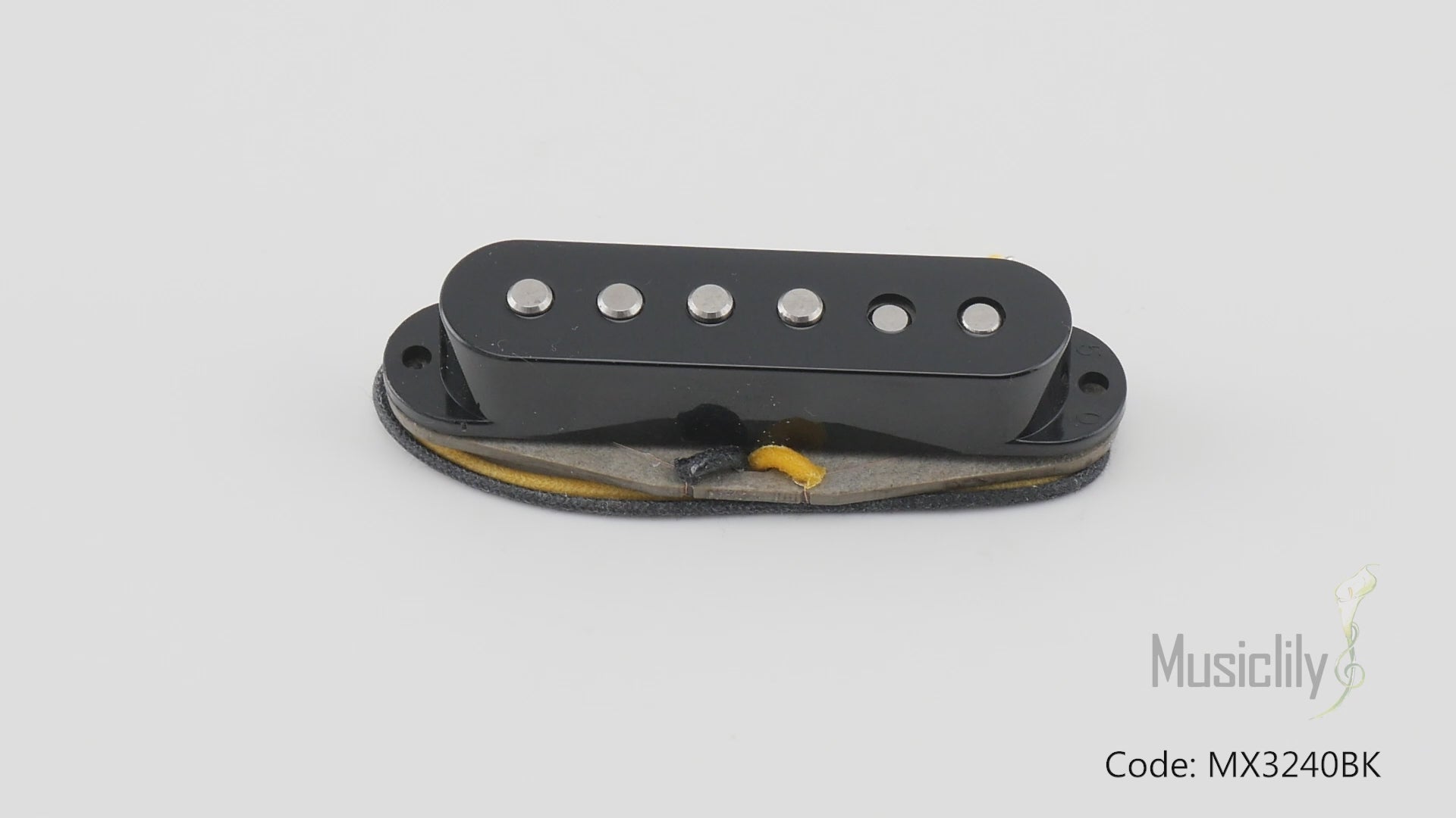 Musiclily Pro ST-60S Staggered Alnico 5 Single Coil Mittel Pickup für Strat-Stil E-Gitarre 