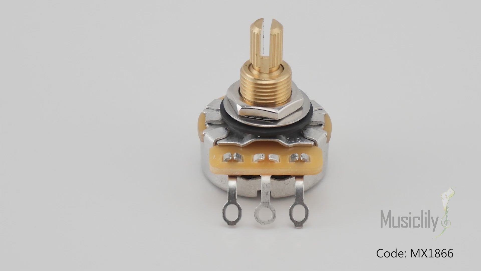 CTS 450G B500K Pot Brass Standard Split Shaft 3/8 Inch 10% Linear Taper Potentiometer for Electric Guitar Bass