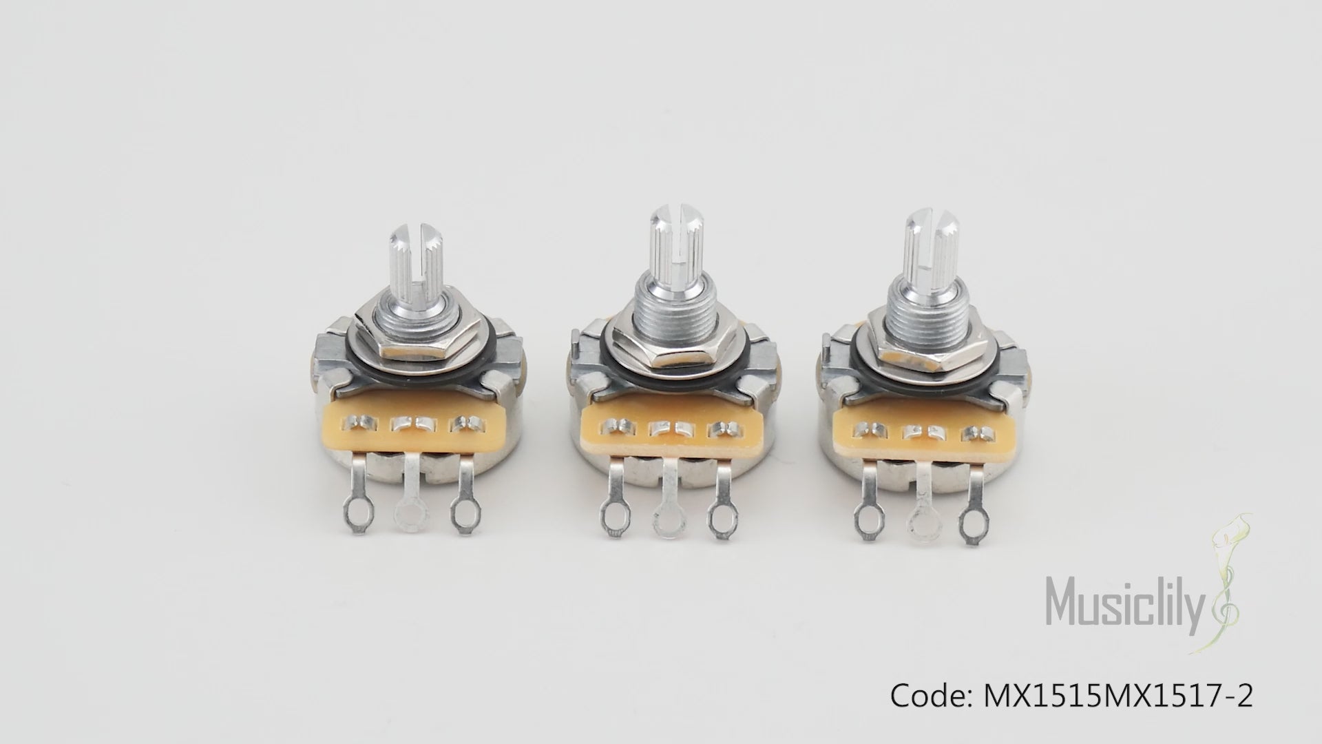 CTS 450 A250K+A500Kx2 ST-HSS Guitar Pots Short Split Shaft 1/4 Inch and Standard Split Shaft 3/8 Inch 10% Audio Taper Potentiometers