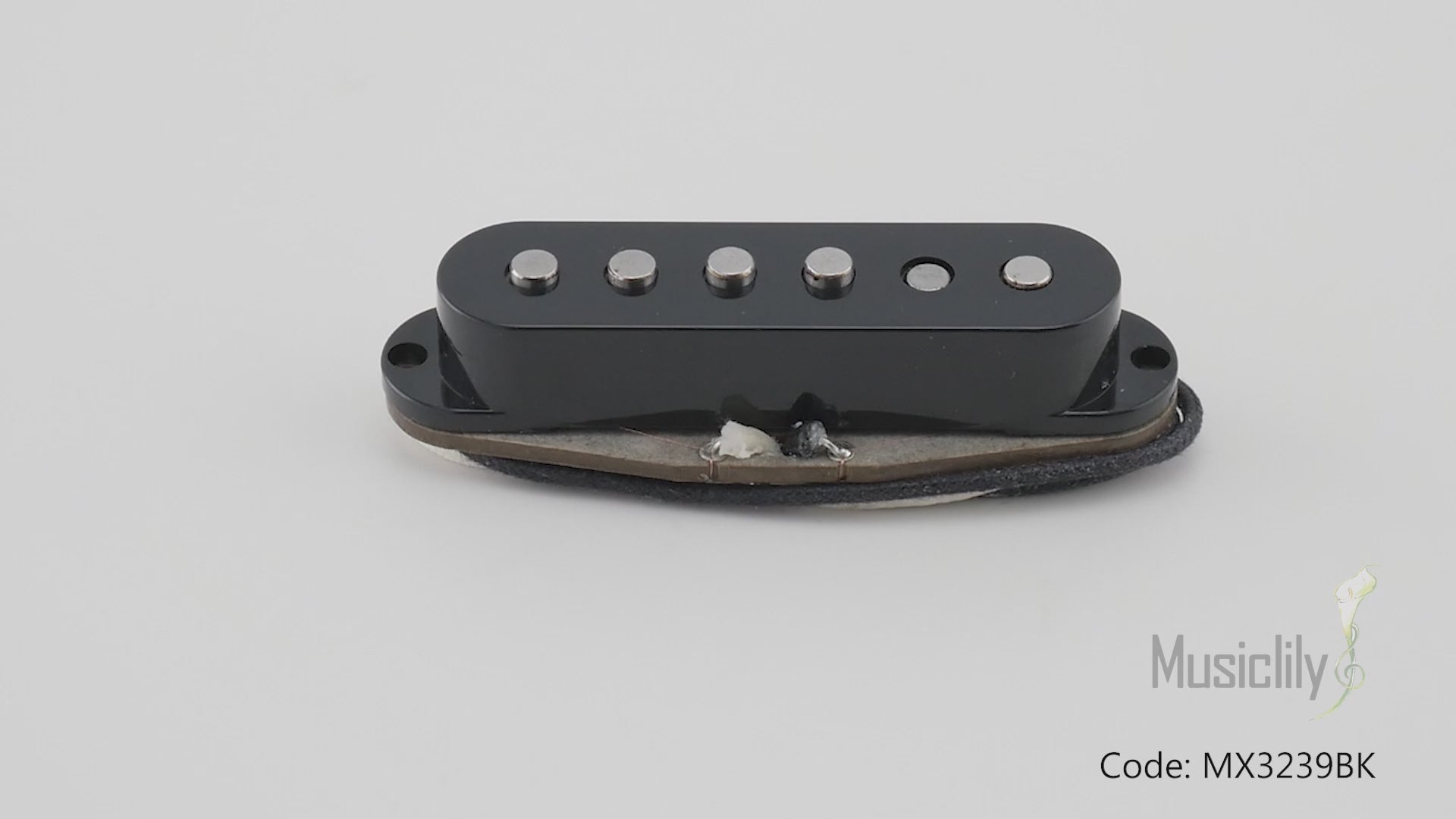 Musiclily Pro ST-60S Staggered Alnico 5 Single Coil Hals-Pickup für Strat-Stil E-Gitarre 