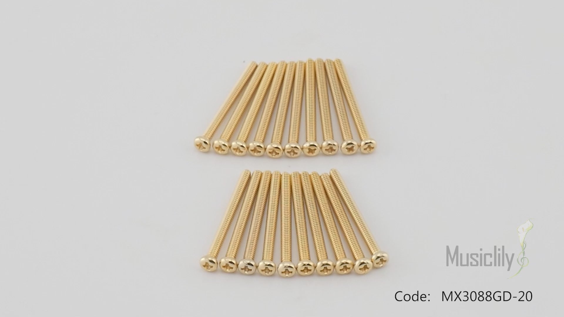 Tornillos de montaje para pastillas humbucker Musiclily Ultra UNC#3-48X1.1 pulgadas de acero inoxidable para guitarra eléctrica estadounidense (juego de 20)
