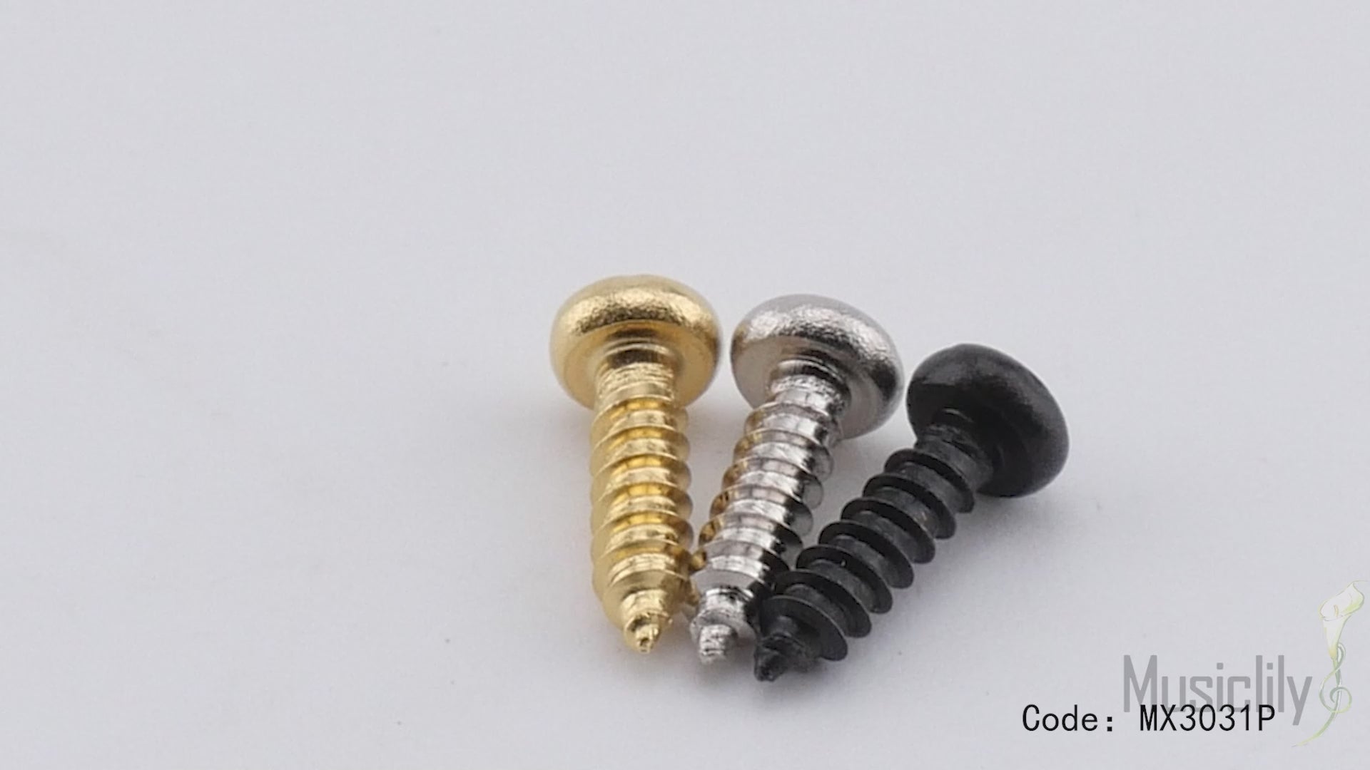 Tornillos de montaje de cabeza plana Musiclily Ultra de acero inoxidable de 2,5 x 9 mm para afinadores de guitarra acústica, clásica y eléctrica (juego de 20)