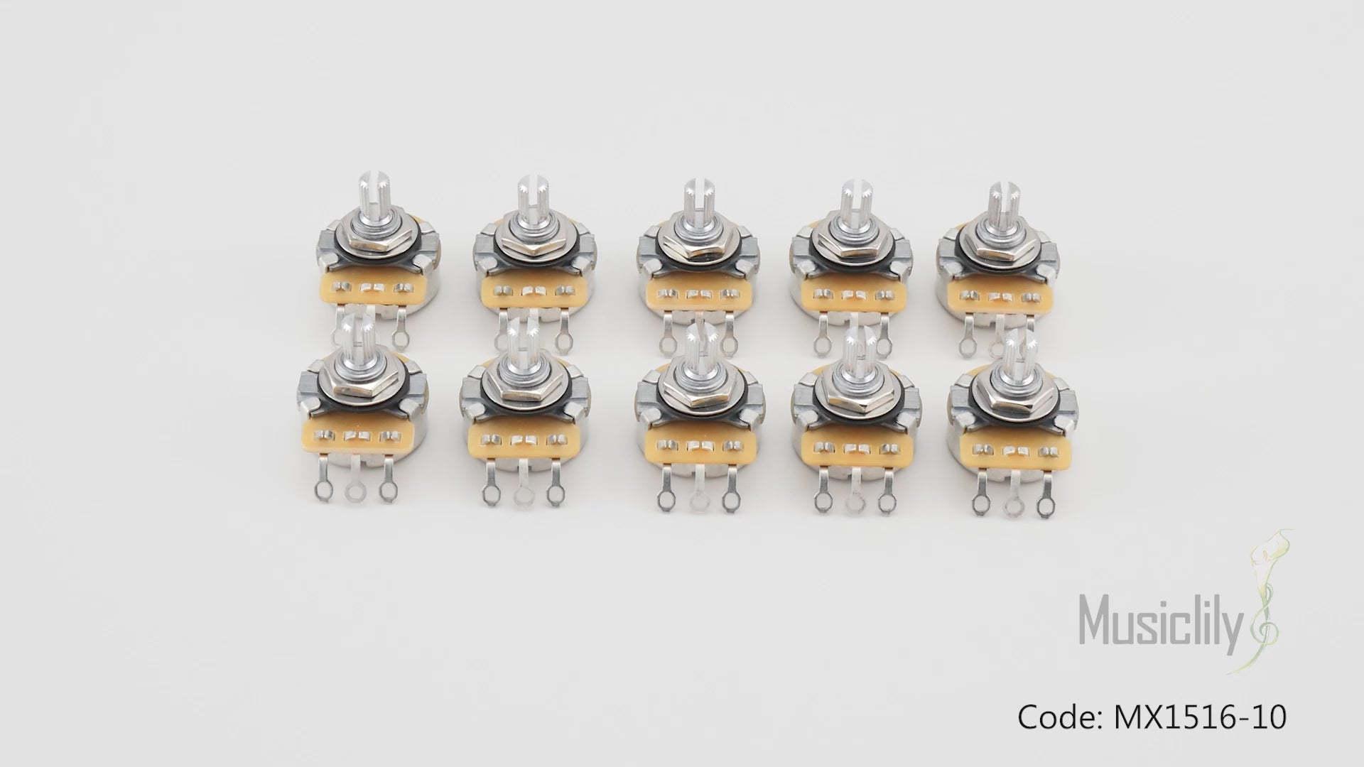 CTS 450 B250K Pots Short Split Shaft 1/4 Inch 10% Linear Taper Potentiometers for Electric Guitar Bass