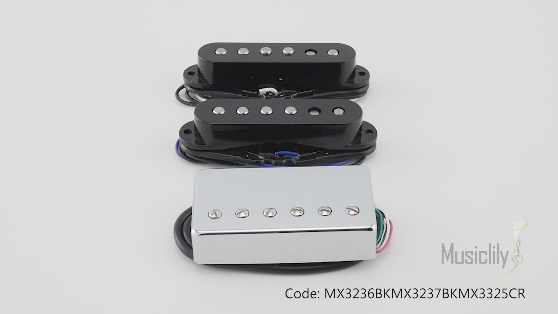 Jagard (9点セット) Musiclily ST-60SE スタッガードシングルコイル & ハムバッカー ST-HSS