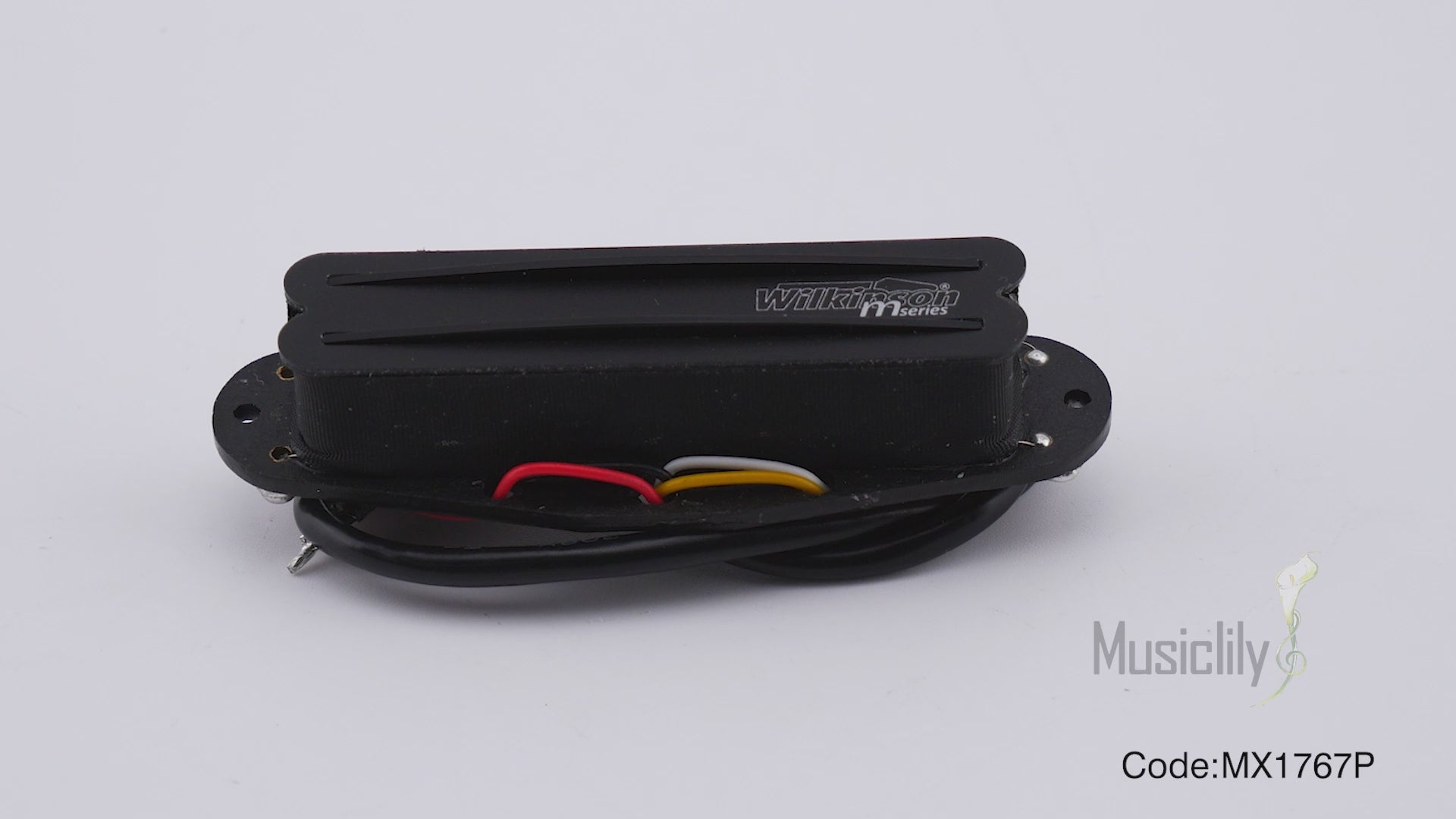 Wilkinson M-Serie Niedrig-Gauss-Schienenblatt-Keramik-Einzellwicklungs-Humbucker-Brücken-Pickup für Elektrogitarren im Strat-Style