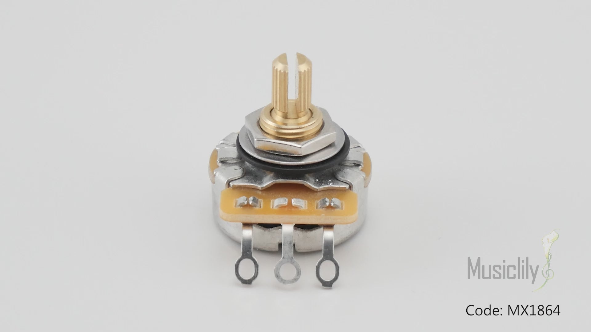 CTS 450G B250K Pot Brass Short Split Shaft 1/4 Inch 10% Linear Taper Potentiometer for Electric Guitar Bass