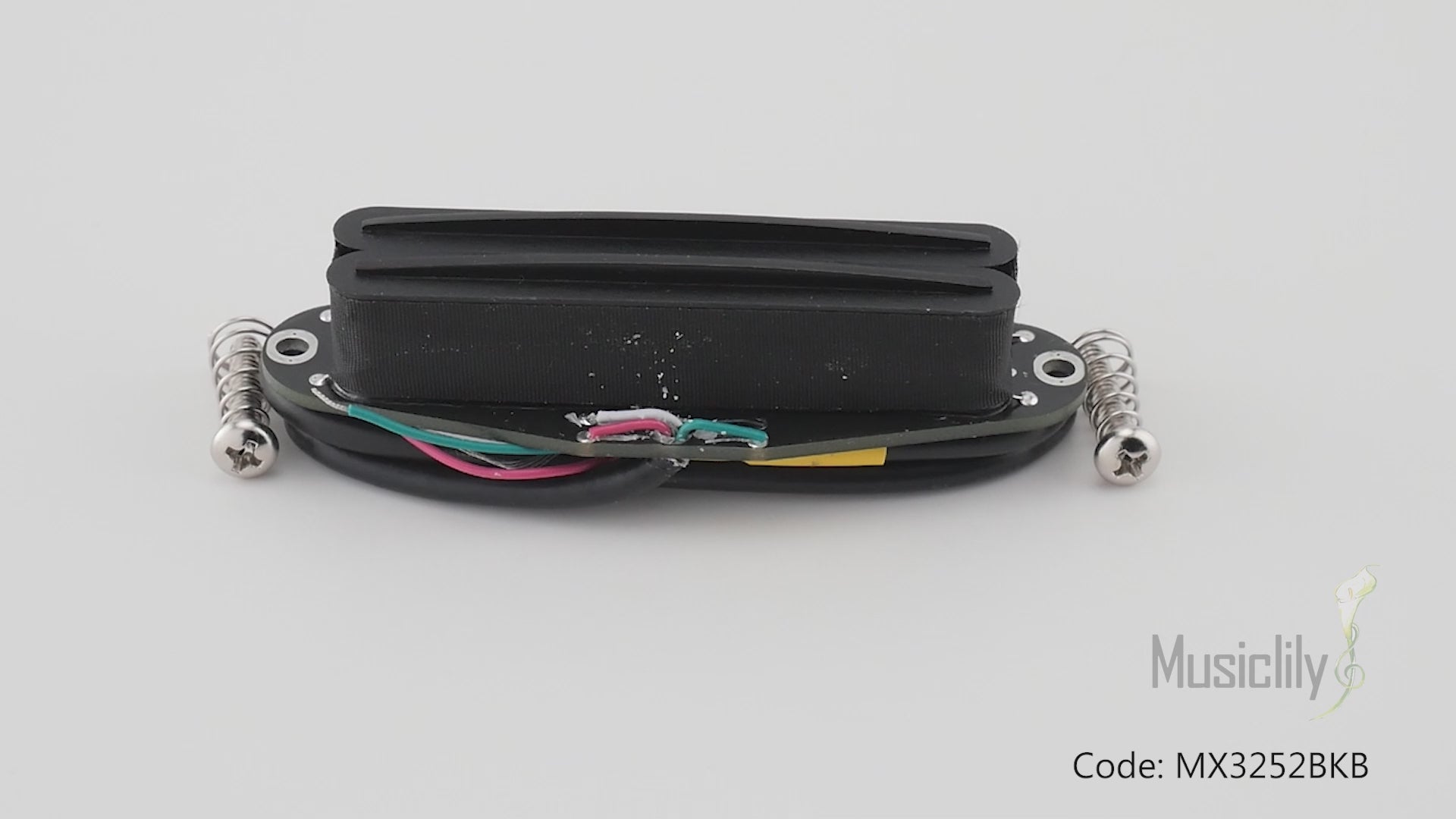 Musiclily Pro ST-DPHC Keramik Rail Blade Humbucker-Tonabnehmer im Single Coil Format, 13,2K Super Distortion für E-Gitarre im Strat-Style