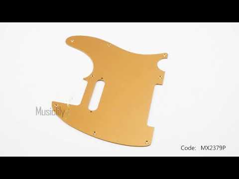Musiclily Ультратонкая 8-отверстная анодированная алюминиевая защитная пластина TL для американской/мексиканской Fender Standard Telecaster