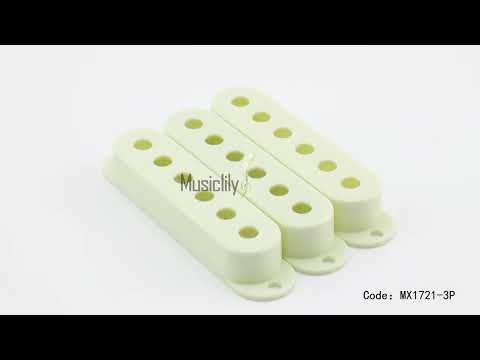Musiclily Pro Plastic Guitar Single Coil Pickup Covers for USA/Mexico Strat