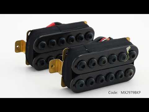 Artec HIVB Invader Style Uncovered Adjustable Hexagonal Poles Ceramic Humbucker Elektrogitarren-Brücken-Pickup 16,8K