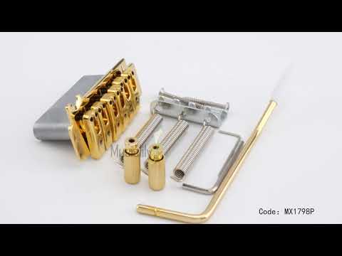 Wilkinson M-Serie 52,5 mm (2-1/16 Zoll) Einzelnes Sattel-Vollblock-ST-Gitarren-Tremolo-Brücke, Einsteckarm, 2-Punkt für Squier/Mexiko Fender Strat-Style-E-Gitarren