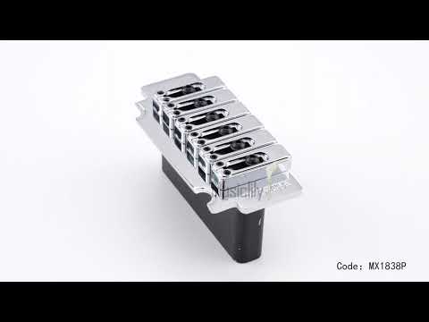 Wilkinson WVS50K 54 mm Zwei-Punkt-Verriegelndes Sattel-Tremolo-Brücke mit Vollstahlblock für Squier-Style Strat-Elektrogitarre
