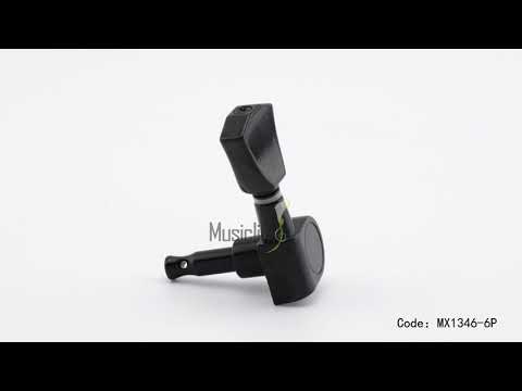 Musiclily Pro R15J-03 set di meccaniche sigillate a 6 in linea per chitarra, per stile Fender Strat Tele