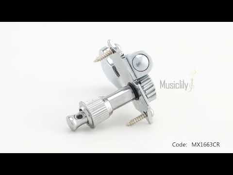 Clavijas de afinación Wilkinson 3R3L con engranajes abiertos, relación 19:1, con botón Butterbean para guitarra electroacústica.