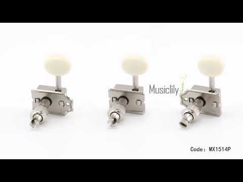 Musiclily Pro R15J-13 Vintage Guitar Tuners Split Shaft 6 in Line Machine Heads Tuning Pegs Keys Set for Squier Classic Vibe Fender Strat/Tele Style