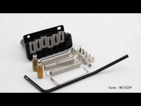 Wilkinson WVP2-SB 54 mm Zwei-Punkt Edelstahlsattel-Tremolo-Brücke mit Voll-Edelstahlblock für Japan-/Korea-Import Strat-E-Gitarre