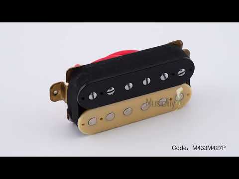 Musiclily Basic Ceramic Humbucker Pickups Neck Bridge Set 50mm 52mm for Electric Guitar