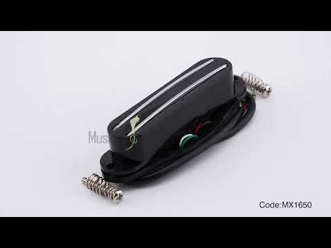 Musiclily Basic High Output Rail Blade Keramik Einzellwickler Humbucker-Pickup in Single Coil-Größe für Elektrogitarren im Strat-Stil