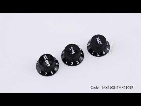Musiclily Ultra Universal Fitting Strat Tone Volume Control Knobs for Fender Strat ST Style Electric Guitar, Set of 2T1V