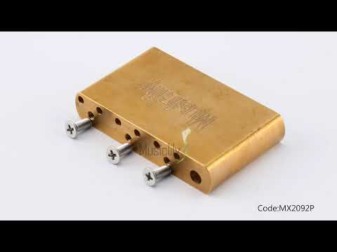 Musiclily Ultra 52.5mm(2-1/16 inch) Full Solid Steel Tremolo Block for MIM Mexico Fender Standard 6-Screw Strat Vintage Style Electric Guitar, 42mm Tall