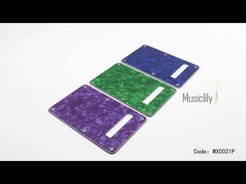Musiclily Pro Guitar Strat Back Plate for Fender USA/Mexican Standard Stratocaster Modern Style, 1/3/4 Ply