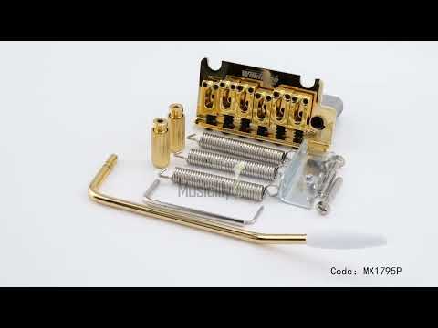 Wilkinson M-Serie 54 mm (2-1/8 Zoll) Vollblock ST-Gitarren-Tremolo-Brücke mit Einsteckarm, 2-Punkt, für MIJ/MIK Strat-Style-Elektric-Gitarren