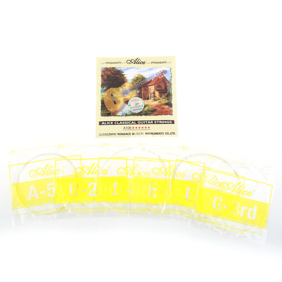Musiclily Alice Nylon Classical Guitar Strings Set